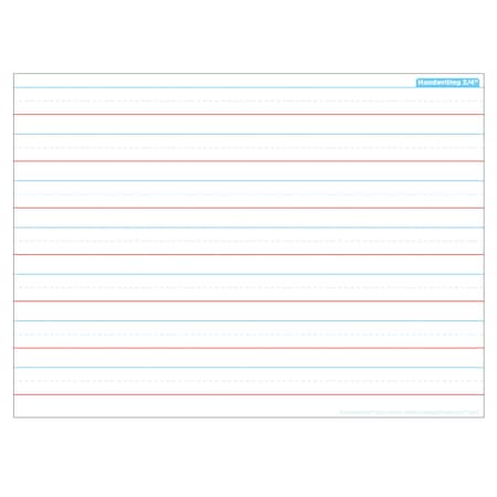 Ashley Productions Smart Poly Single Sided PosterMat Pals, Handwriting 3/4in, 13 x 9.5 95302